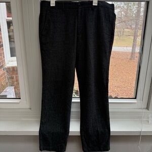 GAP Women’s Wool Herringbone Tweed Straight Leg Dress Pant Trousers Sz 36 x 32